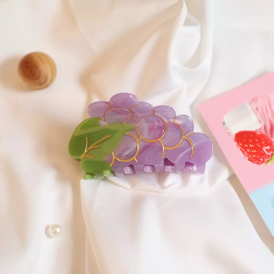 Fruit-Shaped Hair Clips with Fortunes Inside for Happy Days (ft. Watermelon, Pineapple, Banana and more)